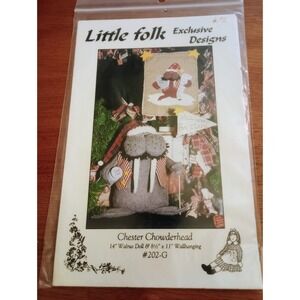 Little Folk Designs "Chester Chowderhead" Pattern 14" Walrus & 8.5"x11" Wallhang